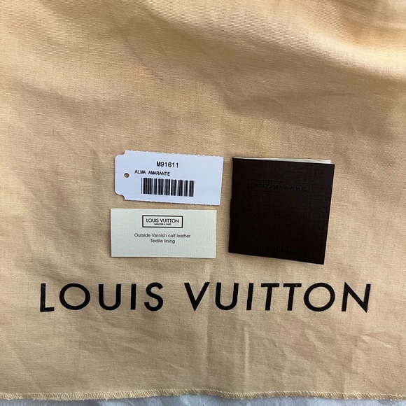 LOUIS VUITTON Vernis Alma PM Amarante Handbag - Picture 9 of 10